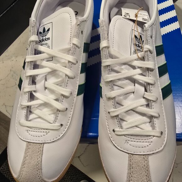 Adidas Italia 70s White Collegiate Green Red Gum Men's Sz 10.5 JS1325 Shoes NEW - Picture 2 of 15